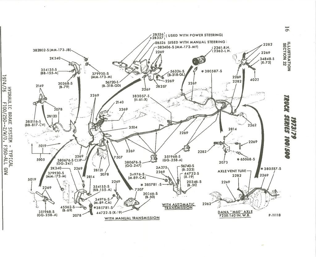 1996 Ford f250 brake line diagram