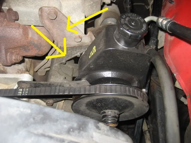 Jeep yj power steering pump bracket #2
