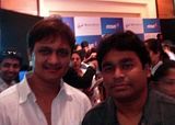 Sunil Barve with A.R. Rehman at the Radio Surabhi-MSN tie up function