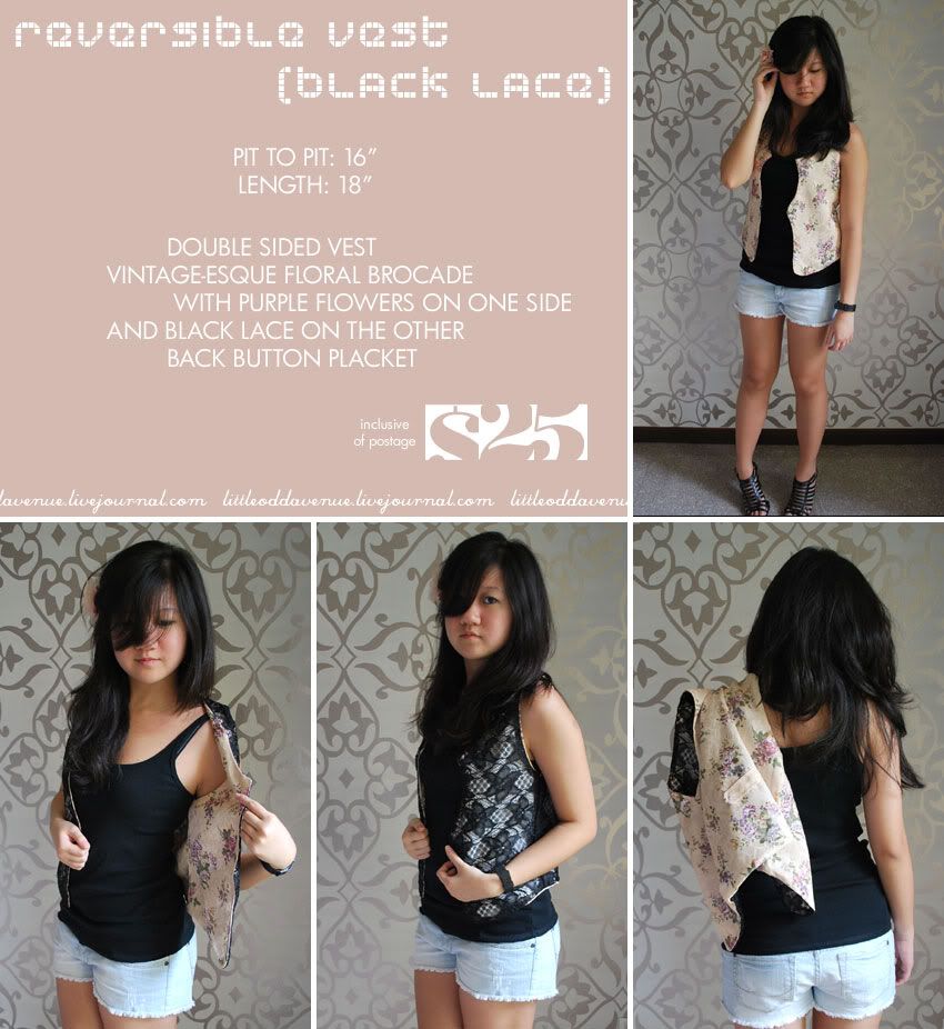 Black Lace Vest