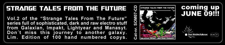 ELECTRO,SOLAR ONE MUSIC,STRANGE TALES FROM THE FUTURE,galaxian