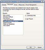 change MAC address