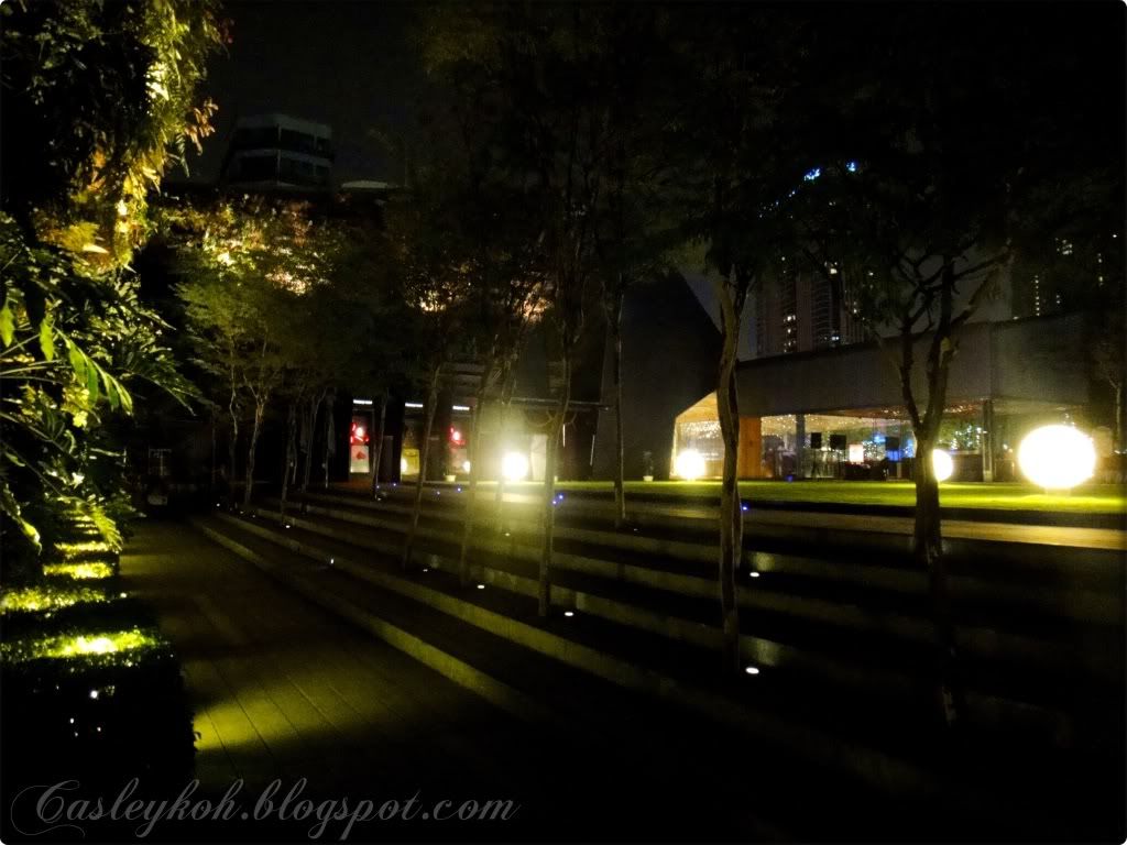 Night view outside Teeq Restaurant/club