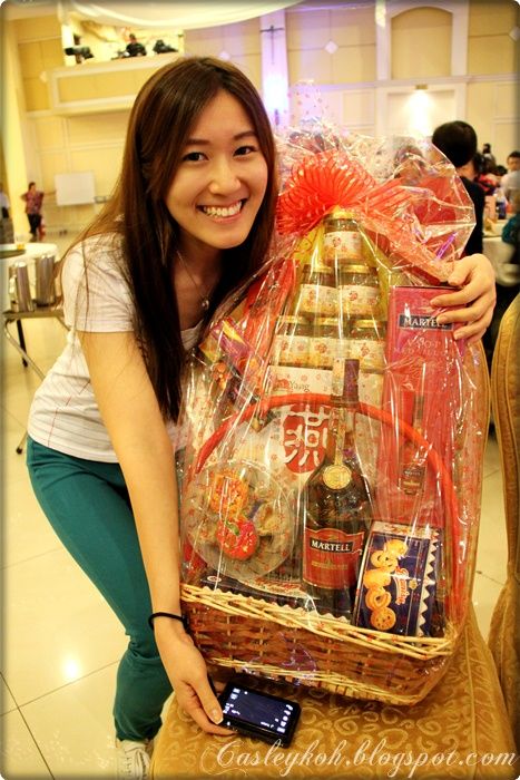 Casley with hamper