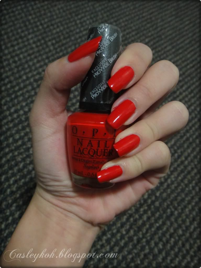 OPI Off with Her Red~ Alice in the Wonderland collection