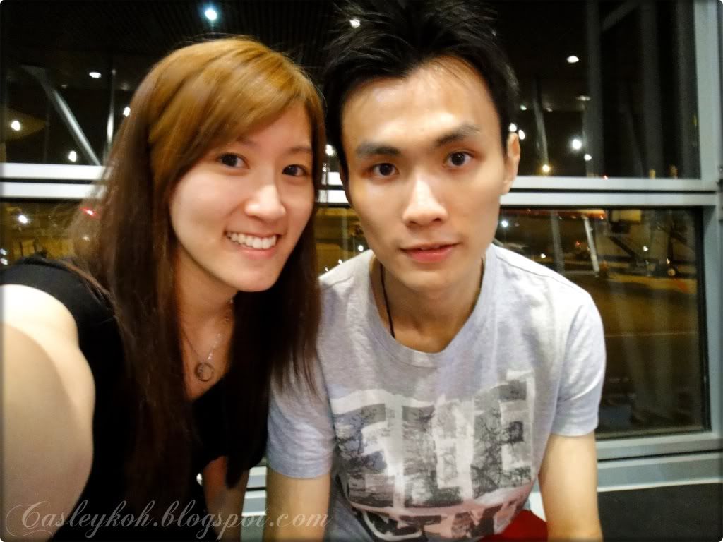 Waiting patiently for our flight MAS
