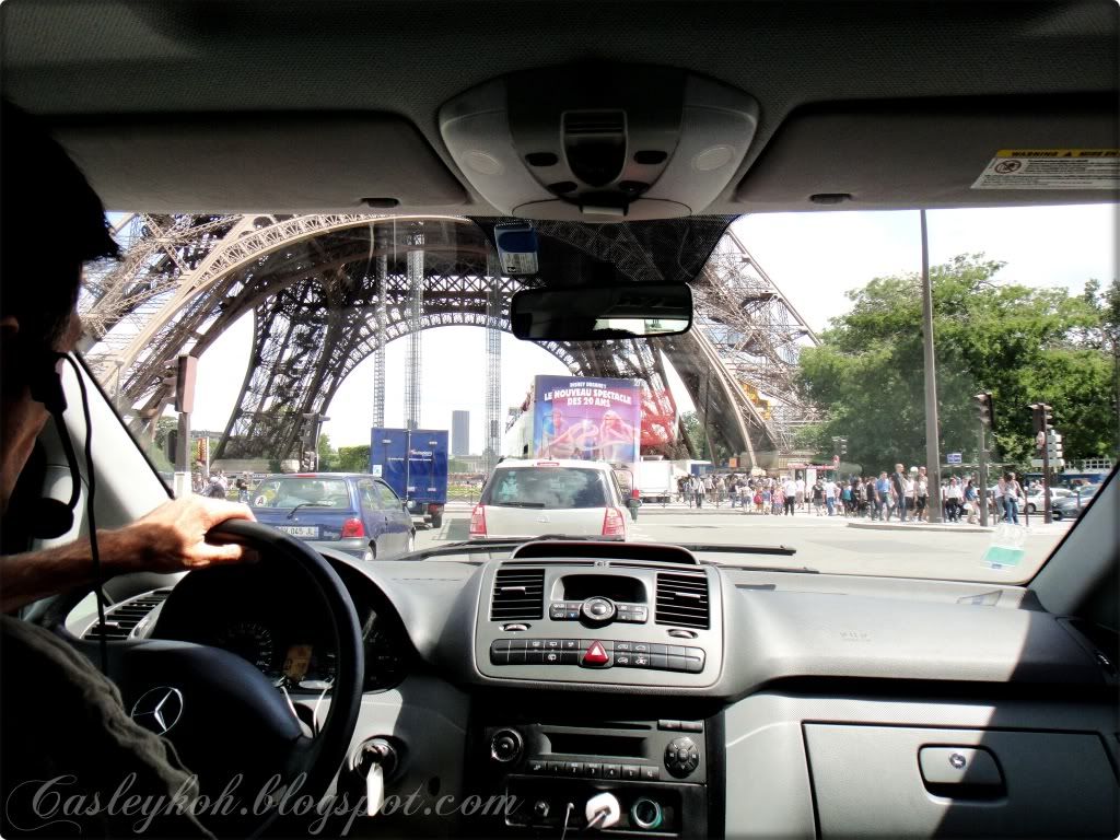 Under beneath Eiffel Tower Paris