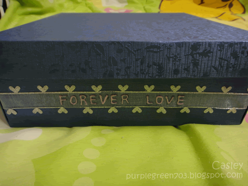 Glow in the dark handmade valentine card- Forever Love