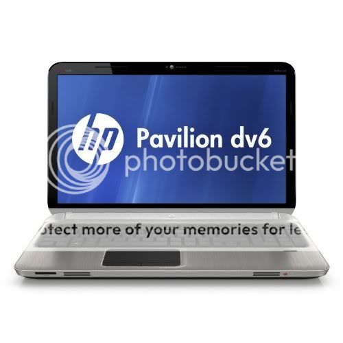 HP DV6 6120US CORE I3 2310M 2.1GHZ 4GB 640GB DVDRW WINDOWS 7 64 BIT 